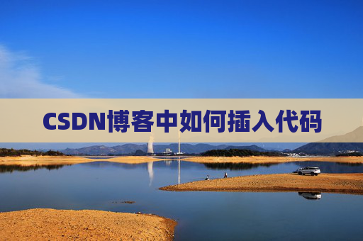 CSDN博客中如何插入代码